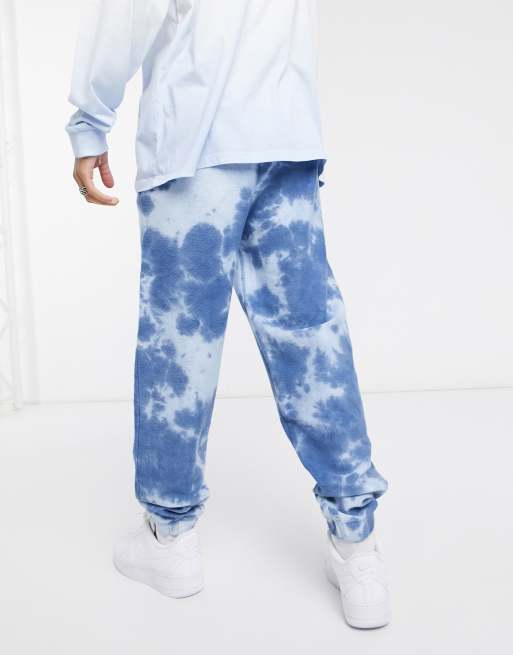 COLLUSION oversized joggers in bleach wash in reverse fabric ASOS