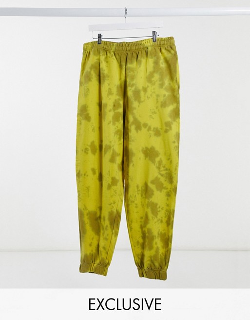 COLLUSION oversized joggers in tie dye