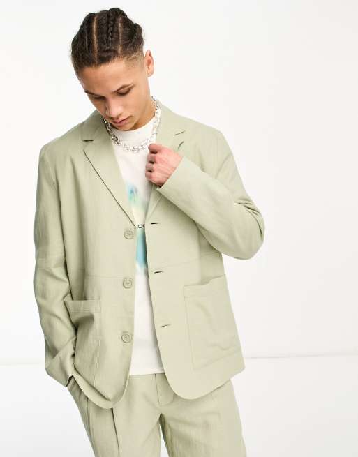 Collusion blazer dress shop with utility details