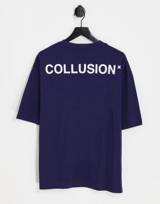 COLLUSION Oversized Logo T-Shirt