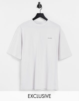 Collusion COLLUSION oversized logo t-shirt in off white