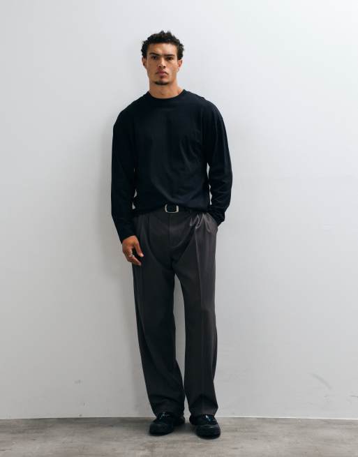 COLLUSION oversized long sleeve skate t-shirt in black, 2 of 5