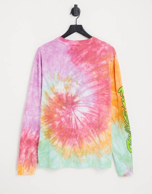 COLLUSION oversized long sleeve t-shrit with mushroom print in tie