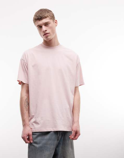 COLLUSION - Oversized lyserød T-shirt med korte ærmer - view 1