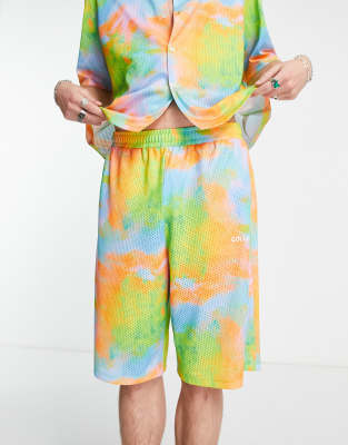 COLLUSION oversized mesh shorts with all over print co-ord - ASOS Price Checker