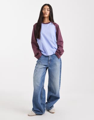 Collusion Oversized Raglan T-shirt In Multi