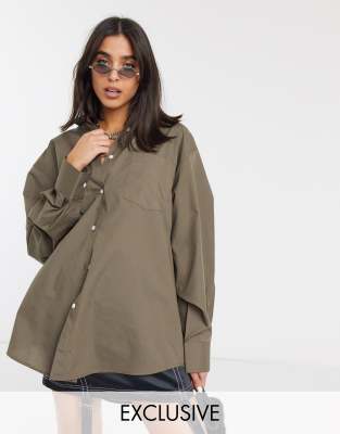 asos khaki shirt