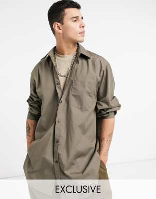 asos khaki shirt