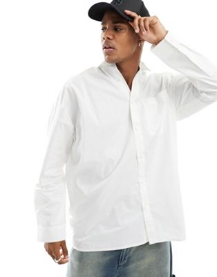 COLLUSION oversized shirt in white - ASOS Price Checker