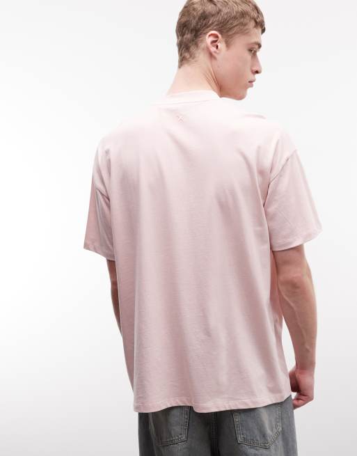 COLLUSION oversized short sleeve t-shirt in pink, 3 of 5