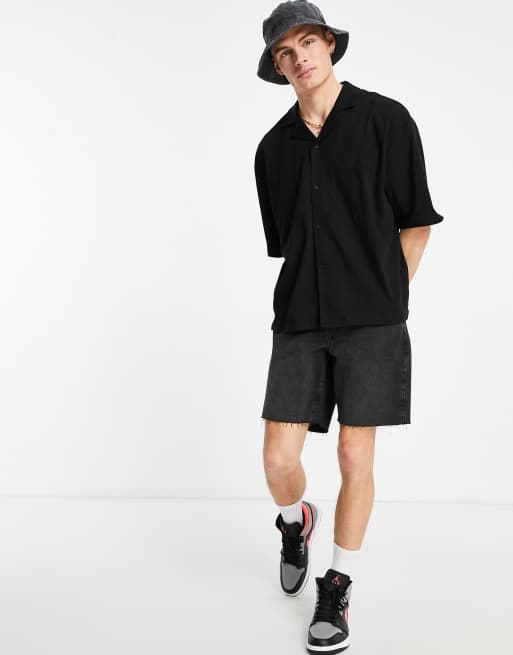 Chemise manche best sale courte homme oversize