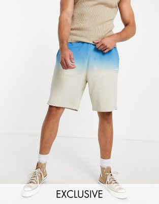 COLLUSION oversized shorts with ombre wash co-ord - ASOS Price Checker