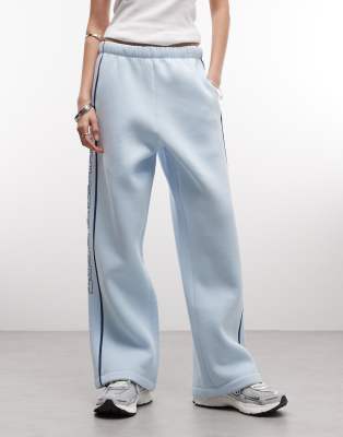 Collusion Oversized Side Panel Sweatpants In Blue