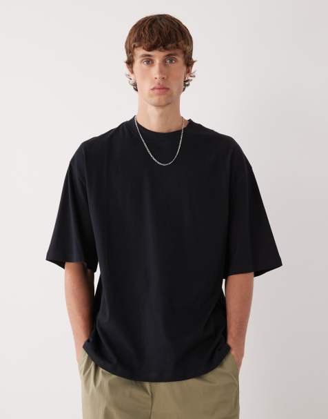 COLLUSION – Oversized Skater-Fit-T-Shirt in Schwarz - view 1