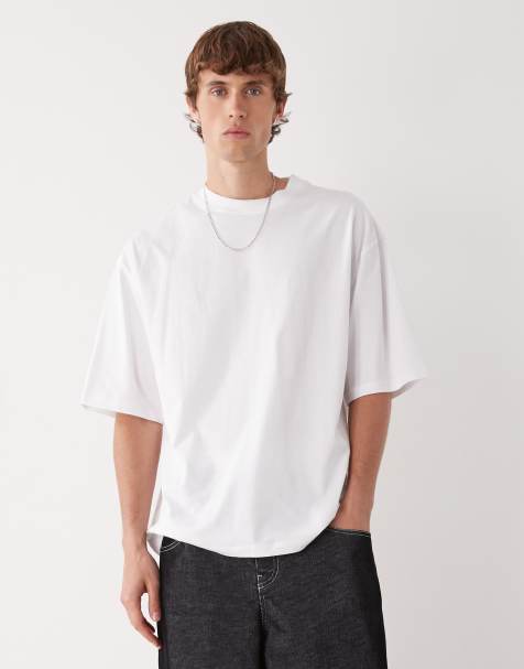 COLLUSION Oversized skater fit t-shirt in white - view 1