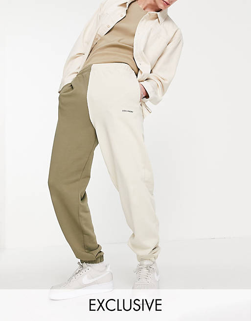 COLLUSION oversized spliced joggers co-ord