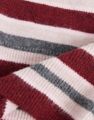 Collusion Oversized Stripe Balaclava In Pink