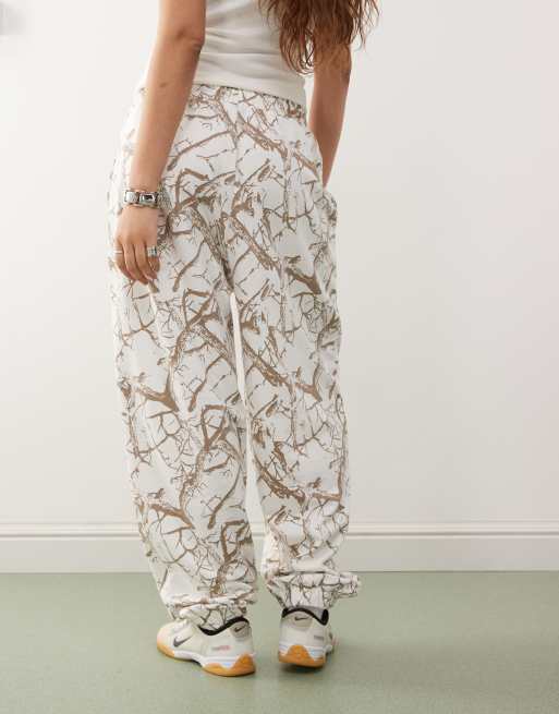 COLLUSION oversized sweatpants in white woodland print, 2 of 5