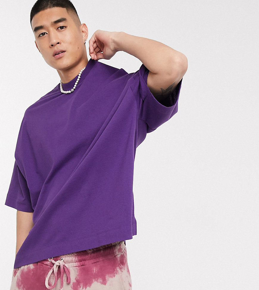 COLLUSION oversized t-shirt in purple