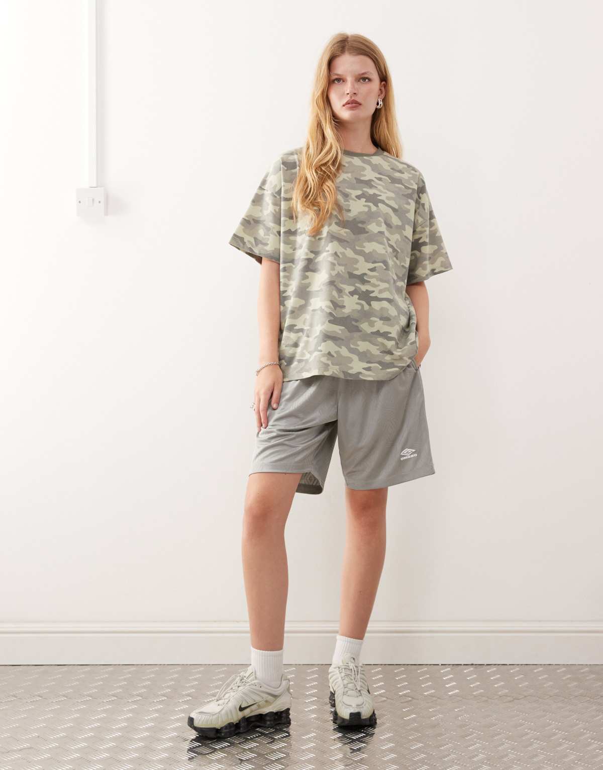 COLLUSION oversized t-shirt in washed camo