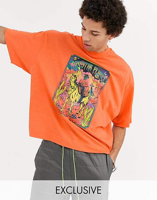 COLLUSION oversized t-shirt with cowboy print | ASOS