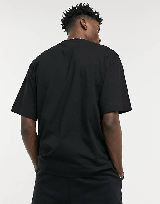 COLLUSION oversized t-shirt with logo print in black