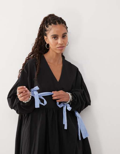 oversized wrap dress Curve Wrap Gown  MIMINE AG