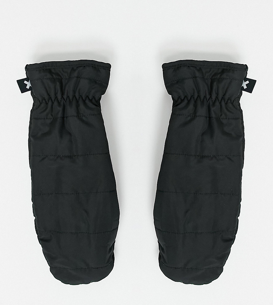 COLLUSION padded mittens in nylon-Black