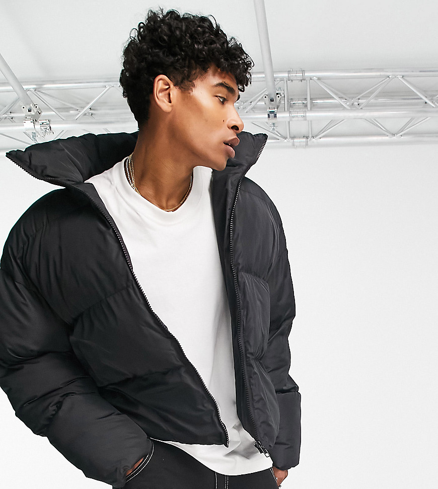 COLLUSION padded puffer jacket in black