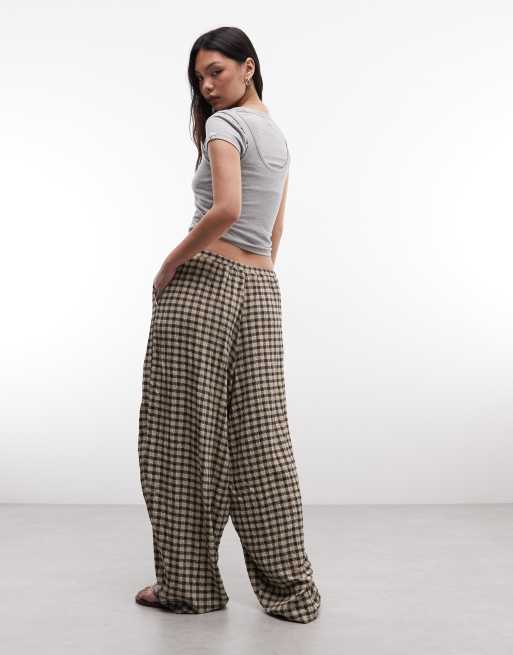 COLLUSION - Pantalon bouffant oversize à carreaux - Neutre, 5 de 5