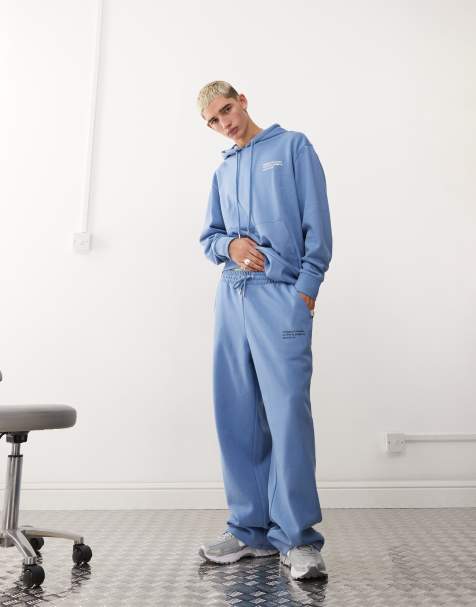COLLUSION - Pantalon de jogging d'ensemble décontracté style skateur avec coordonnées - Bleu - view 1