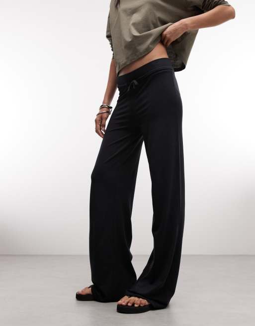 COLLUSION - Pantalon de yoga à taille basse - Noir, 2 de 5