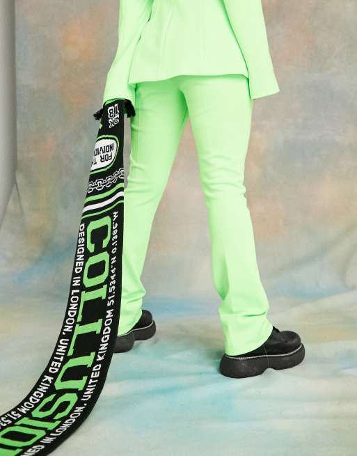 Pantalon best sale vert fluo