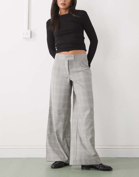 COLLUSION - Pantalon habillé ample à taille basse et à carreaux - view 1
