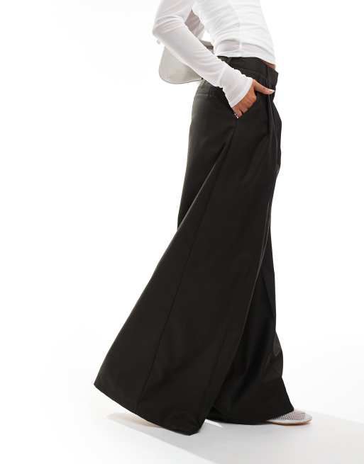 COLLUSION - Pantalon habillé coupe baggy ample - Kaki foncé, 2 de 5