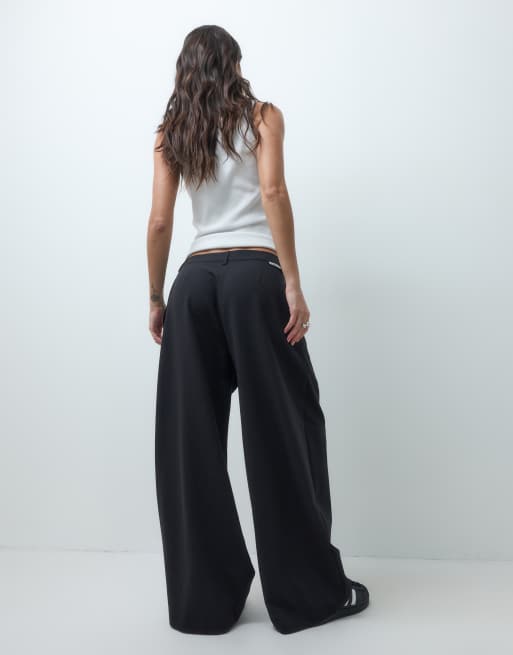 COLLUSION pantalon large plissé noir, 5 de 5