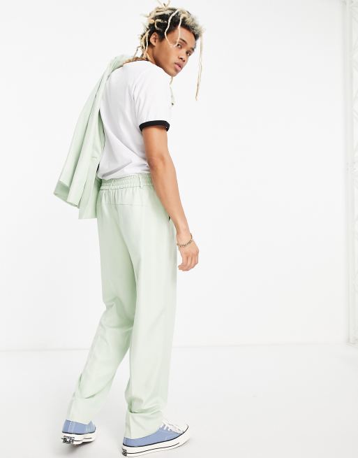 Pantalon discount vert pastel