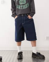 COLLUSION - X008 - Jeans unisex stile skater lavaggio medio