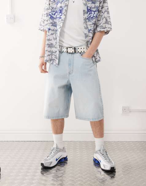 Collusion - Pantaloncini di jeans stile skater lavaggio chiaro - view 1