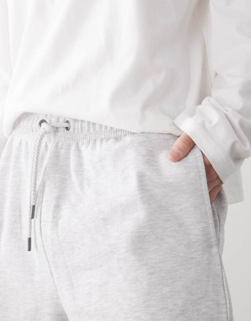 COLLUSION - Pantaloncini in jersey grigio mélange , 3 di 5