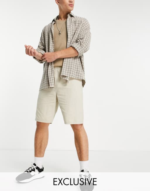 COLLUSION - Pantaloncini lunghi beige