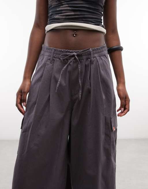 COLLUSION - pantalones cargo holgados con bolsillos utilitarios en gris pizarra, 4 de 5