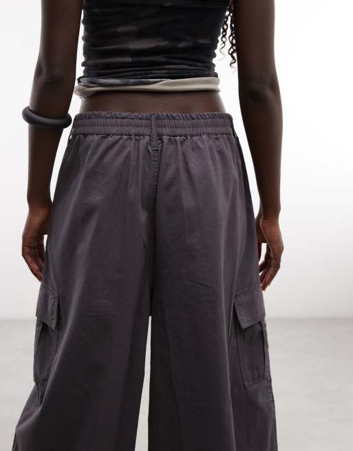 COLLUSION - pantalones cargo holgados con bolsillos utilitarios en gris pizarra, 5 de 5