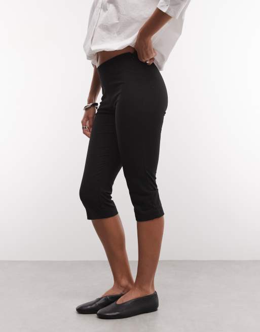 COLLUSION - Pantalones de sastre capri negros, 2 de 5