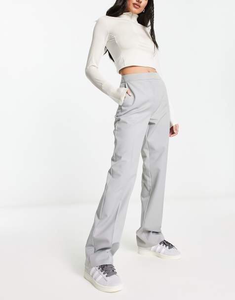 COLLUSION - Pantaloni dritti sartoriali grigio chiaro - view 1