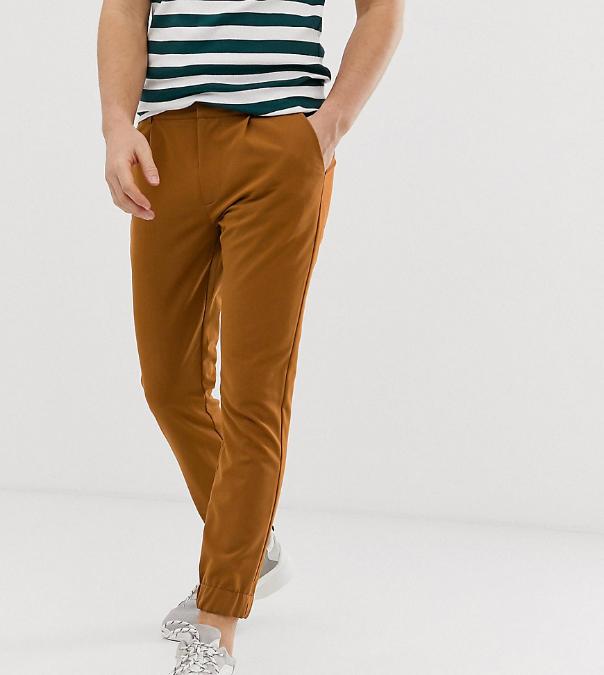 COLLUSION - Pantaloni eleganti skinny con fondo elasticizzato-Marrone