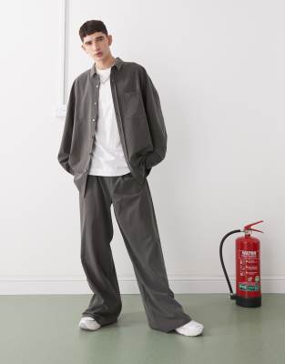 COLLUSION - Pantaloni gessati sartoriali - view 1