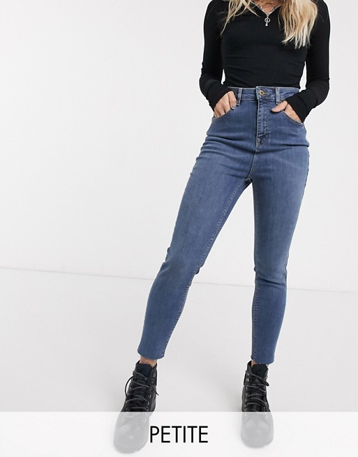 COLLUSION Petite x001 highwaisted skinny in blue