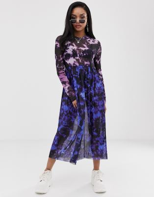 asos tie dye dress