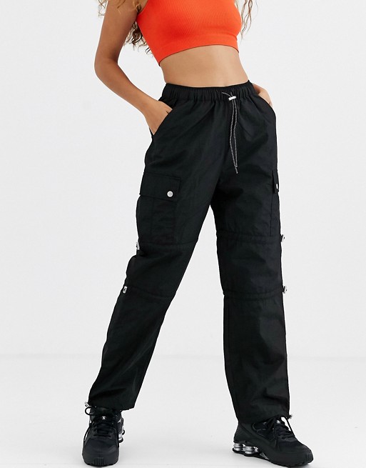 COLLUSION Petite nylon trouser with pockets